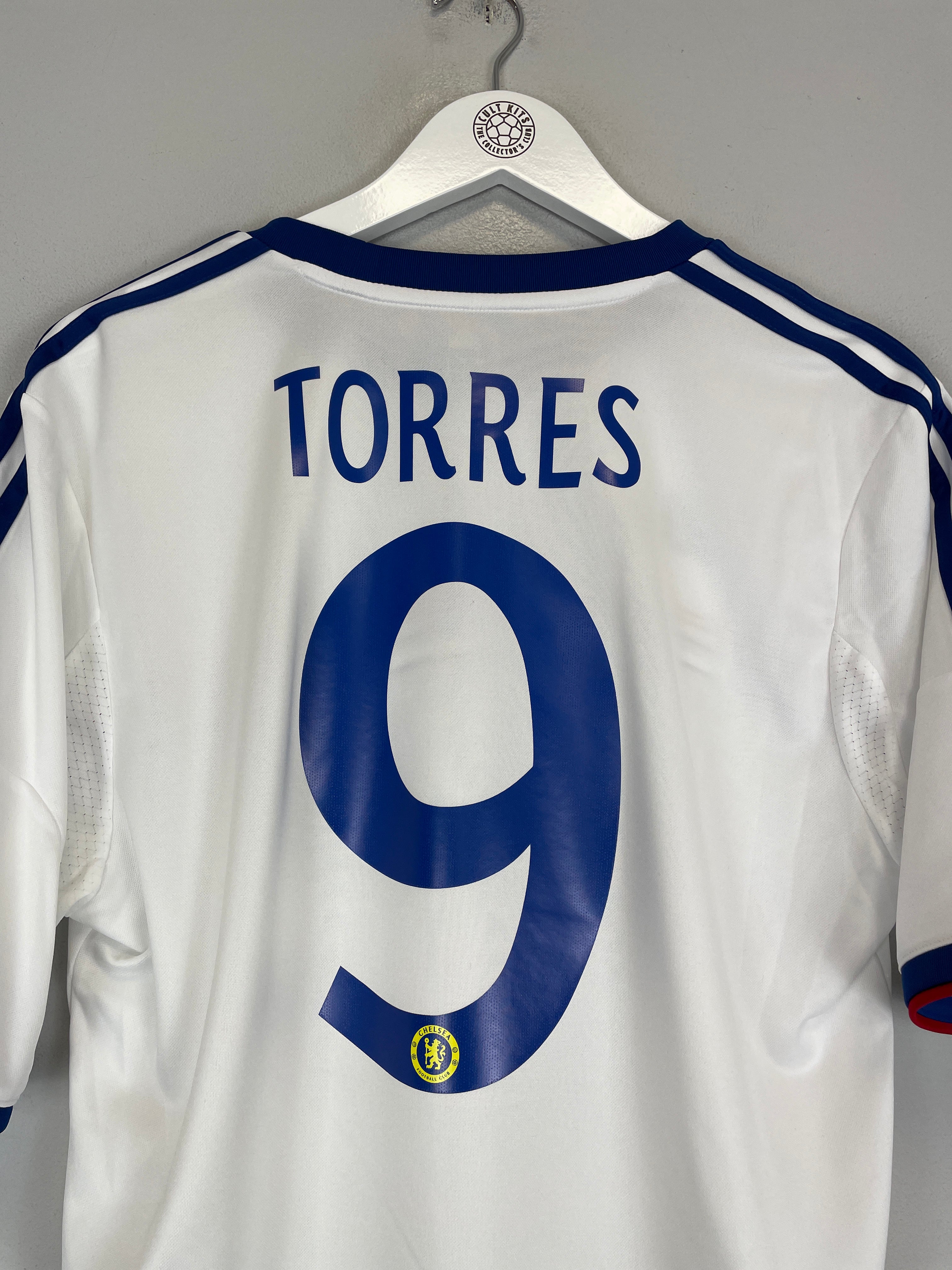 Shop 2013/14 CHELSEA TORRES #9 AWAY SHIRT (L) ADIDAS, classic football shirts, vintage football shirts & retro soccer jerseys at Cult Kits