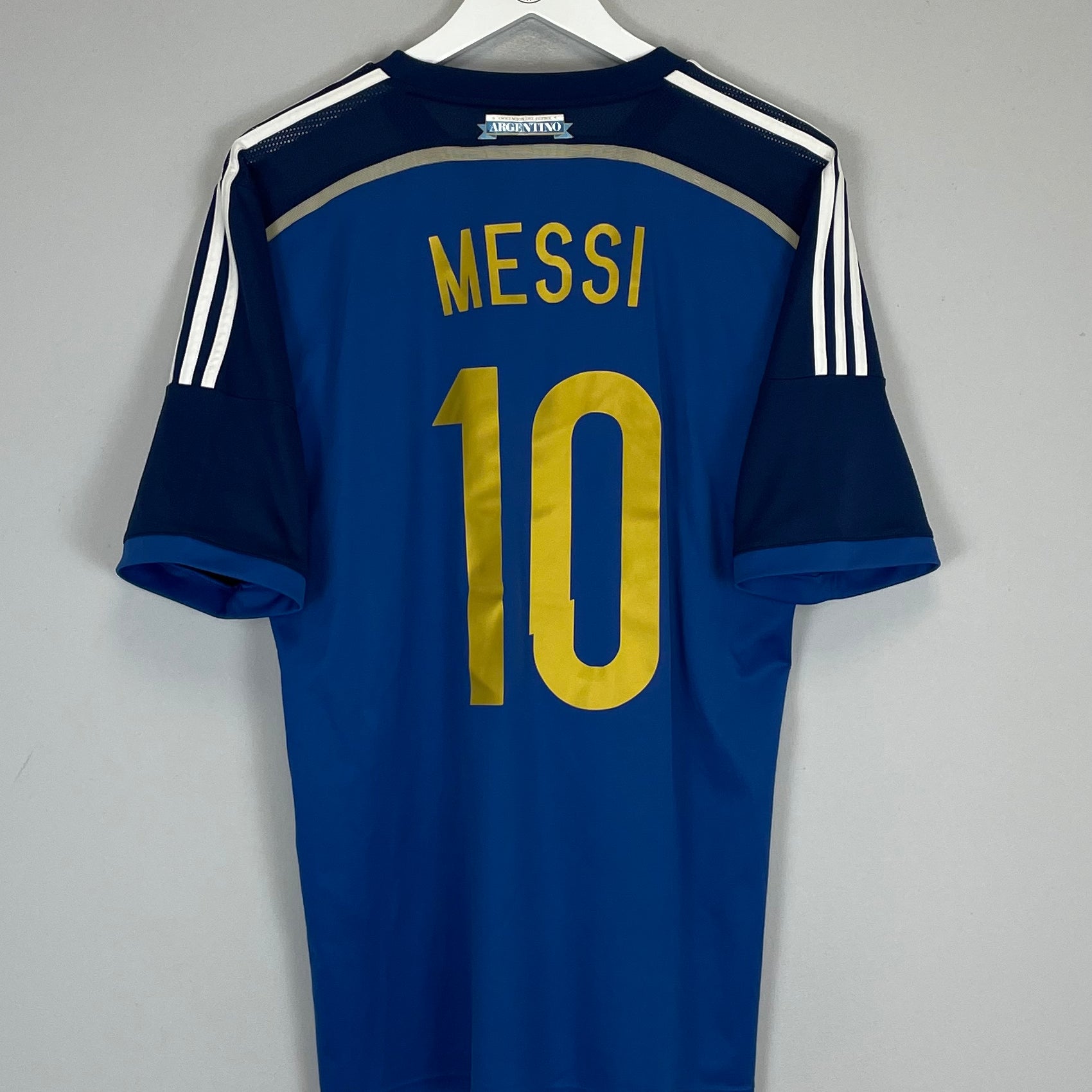 Shop 2014/15 ARGENTINA MESSI #10 AWAY SHIRT (L) ADIDAS, classic football shirts, vintage football shirts & retro soccer jerseys at Cult Kits