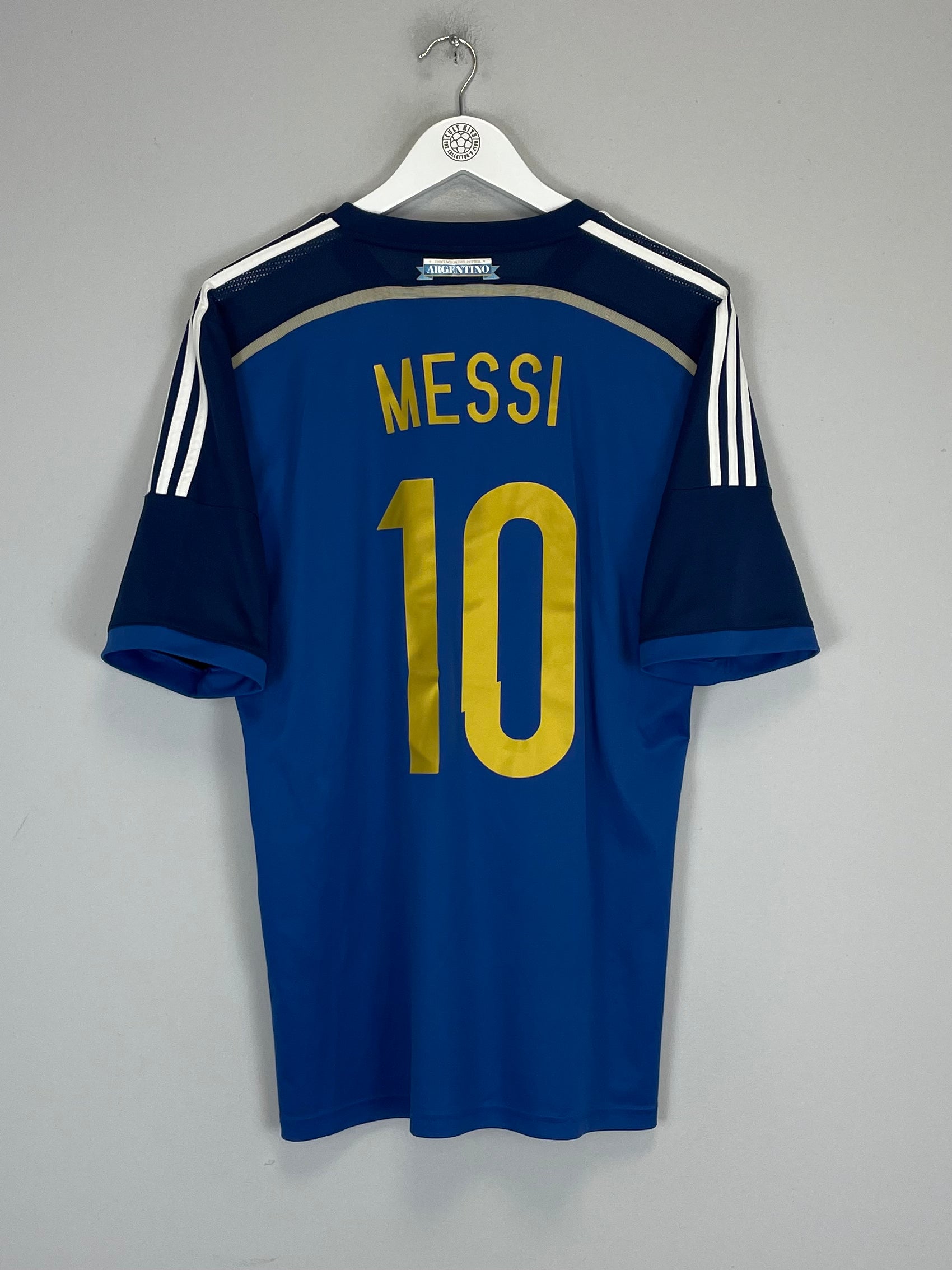 Shop 2014/15 ARGENTINA MESSI #10 AWAY SHIRT (L) ADIDAS, classic football shirts, vintage football shirts & retro soccer jerseys at Cult Kits
