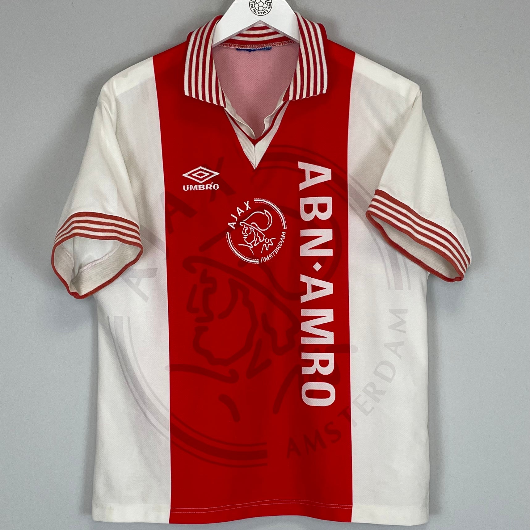 Shop 1995/96 AJAX HOME SHIRT (S) UMBRO, classic football shirts, vintage football shirts & retro soccer jerseys at Cult Kits