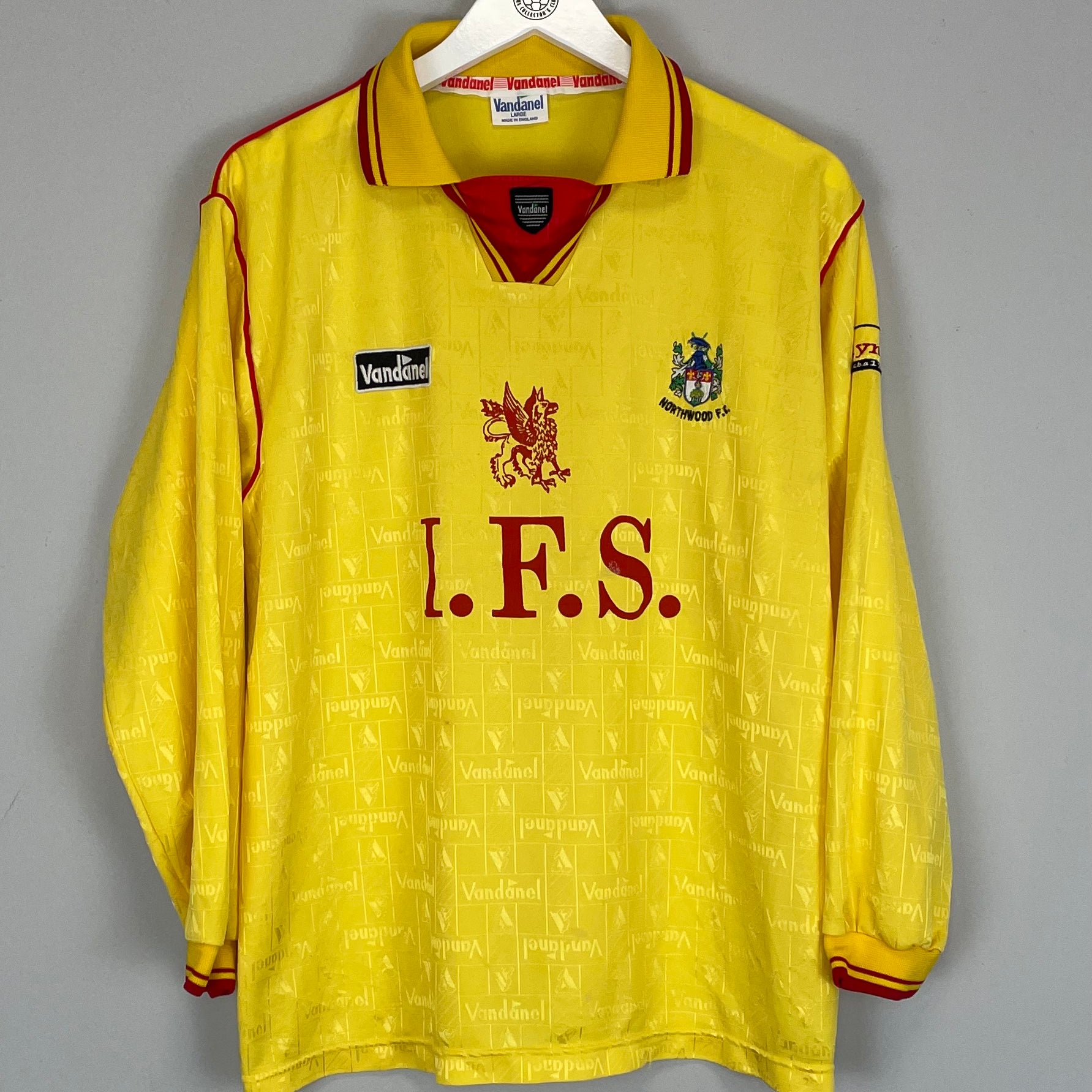 Shop 1998/99 NORTHWOOD L/S AWAY SHIRT (L) VANDANEL, classic football shirts, vintage football shirts & retro soccer jerseys at Cult Kits
