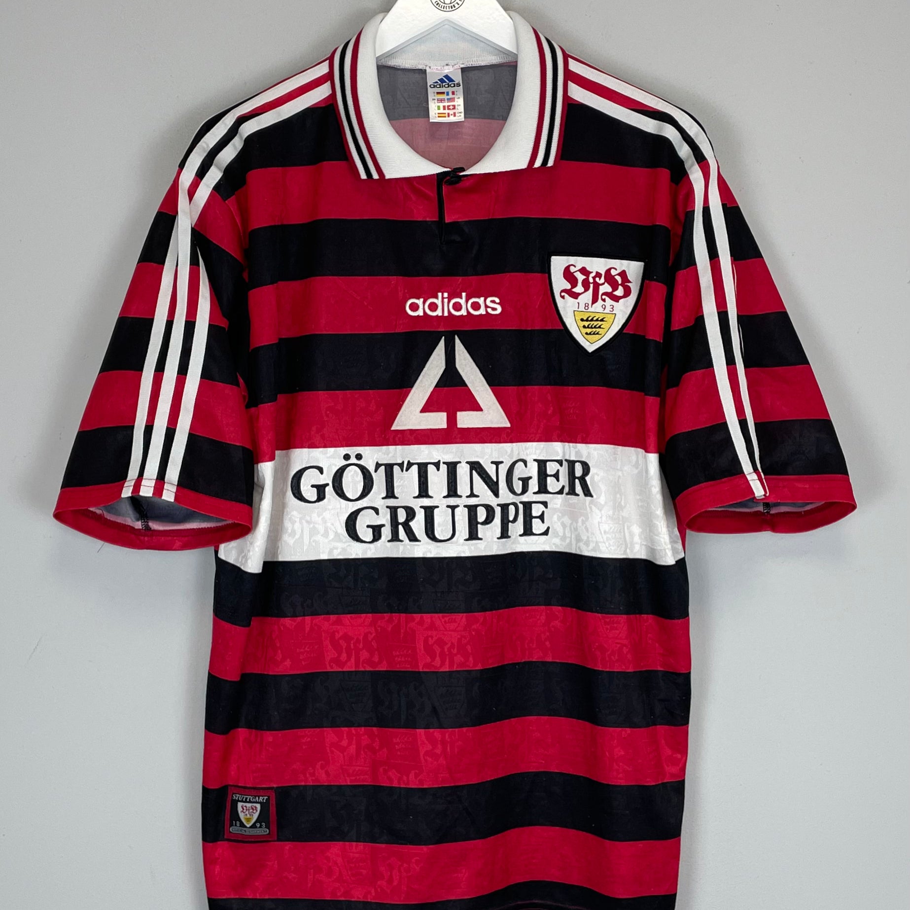 Shop 1997/98 STUTTGART HOME SHIRT (L) ADIDAS, classic football shirts, vintage football shirts & retro soccer jerseys at Cult Kits