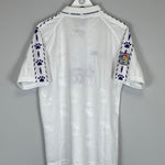 Shop 1994/96 REAL MADRID HOME SHIRT (L) KELME, classic football shirts, vintage football shirts & retro soccer jerseys at Cult Kits