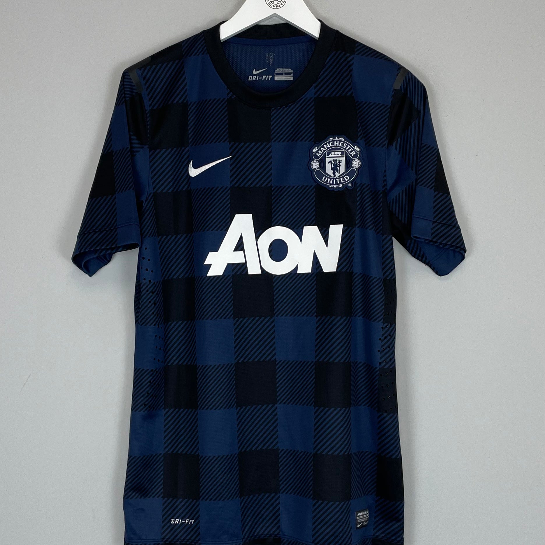 Shop 2013/14 MANCHESTER UNITED *PLAYER ISSUE* AWAY SHIRT (L) NIKE, classic football shirts, vintage football shirts & retro soccer jerseys at Cult Kits
