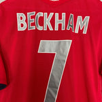 Shop 2004/06 ENGLAND BECKHAM #7 AWAY SHIRT (XL) UMBRO, classic football shirts, vintage football shirts & retro soccer jerseys at Cult Kits