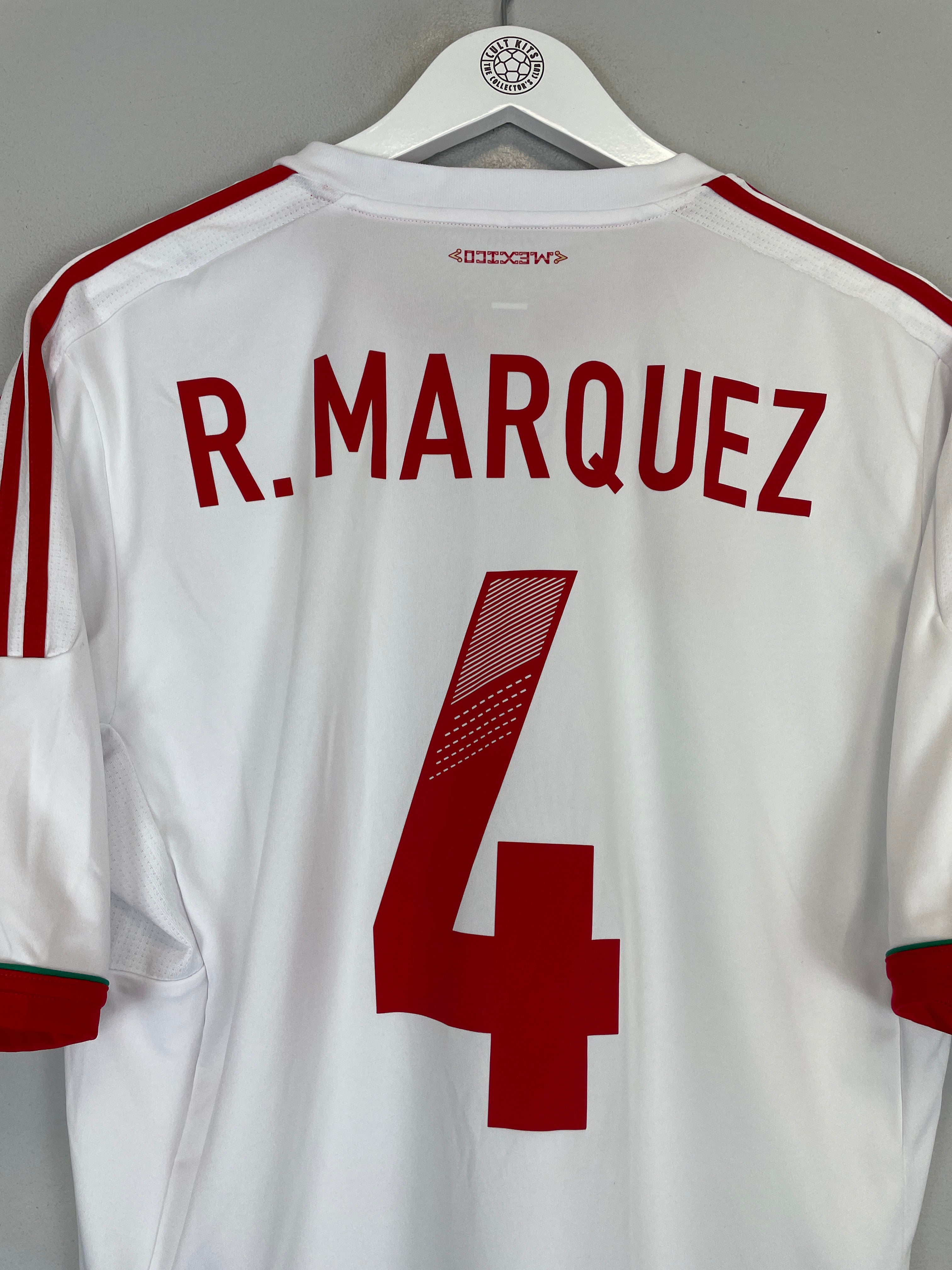 Shop 2011/12 MEXICO R.MARQUEZ #4 AWAY SHIRT (L) ADIDAS, classic football shirts, vintage football shirts & retro soccer jerseys at Cult Kits