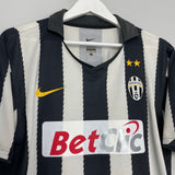 2010/11 JUVENTUS DEL PIERO #10 HOME SHIRT (L) NIKE