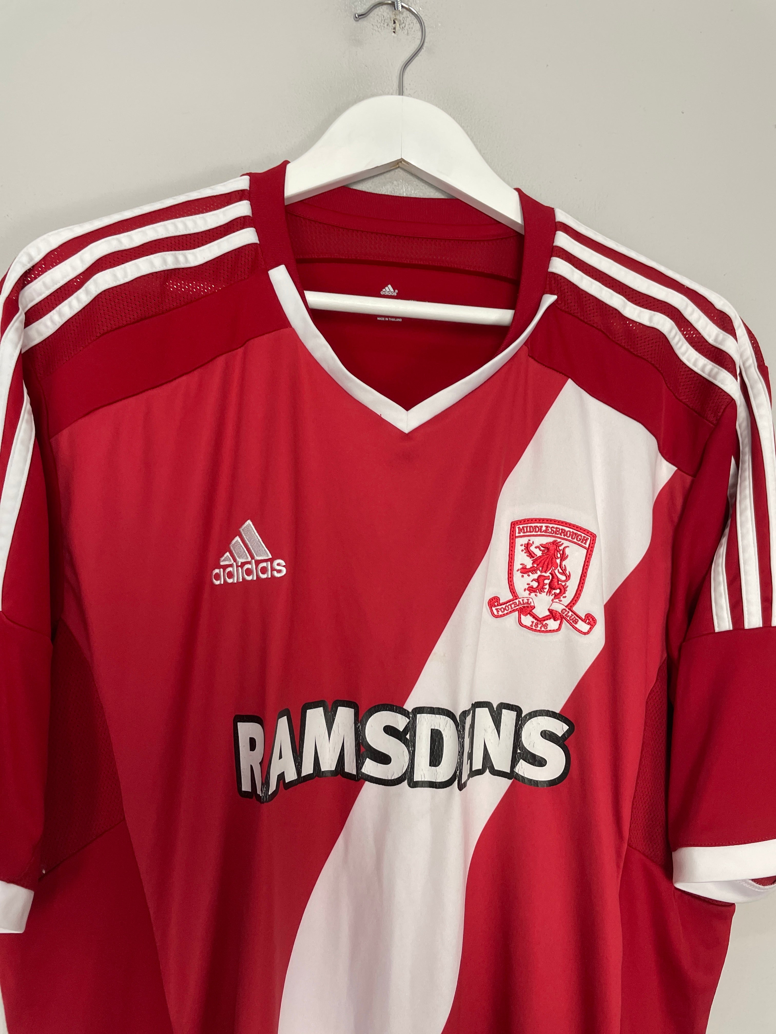 Shop 2014/15 MIDDLESBROUGH HOME SHIRT (XXL) ADIDAS, classic football shirts, vintage football shirts & retro soccer jerseys at Cult Kits