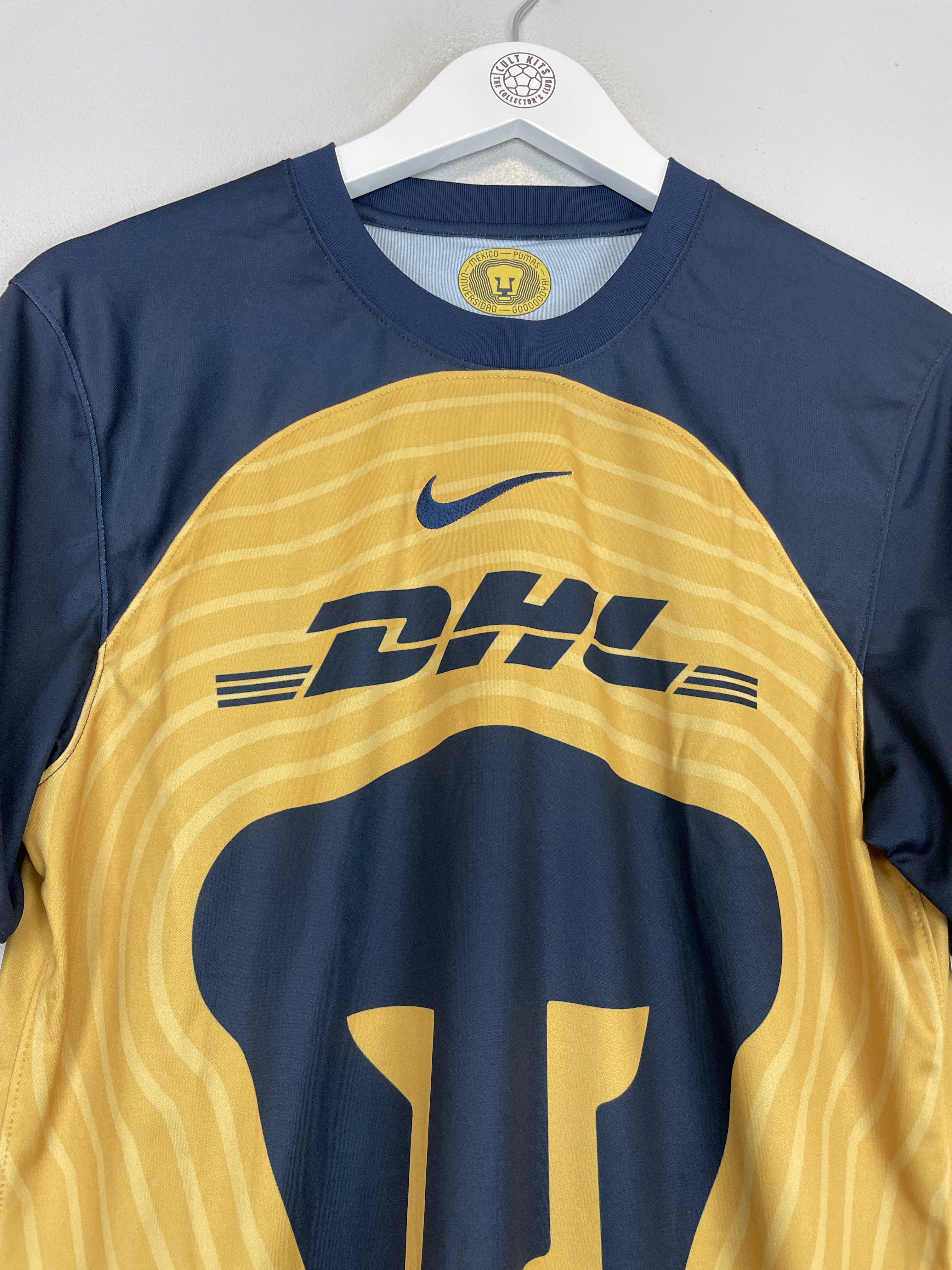 Shop 2022/23 UNAM PUMAS AWAY SHIRT (M) NIKE, classic football shirts, vintage football shirts & retro soccer jerseys at Cult Kits