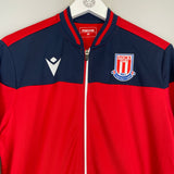 Shop 2019/20 STOKE CITY TRACK JACKET (M) MACRON, classic football shirts, vintage football shirts & retro soccer jerseys at Cult Kits