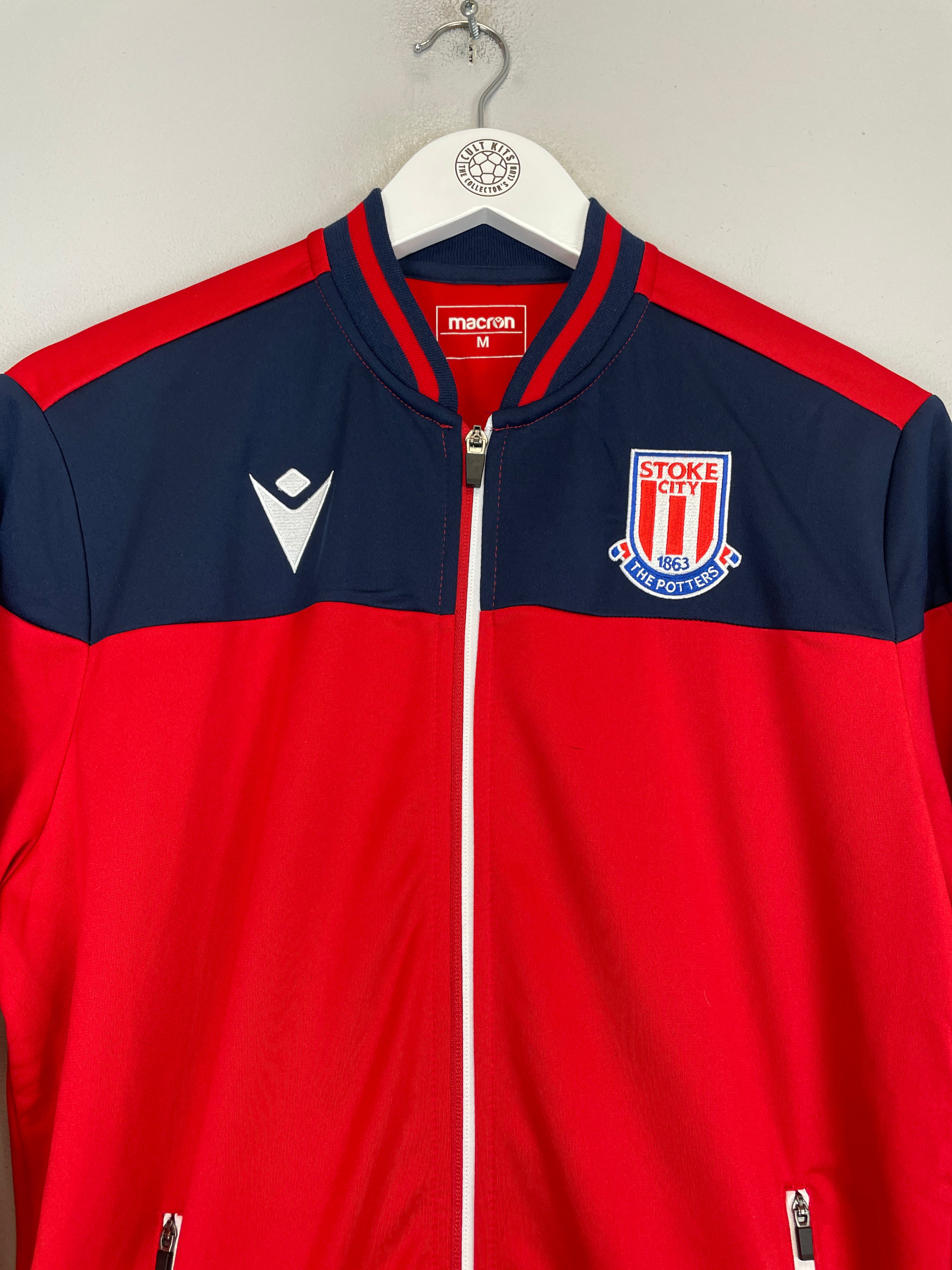 Shop 2019/20 STOKE CITY TRACK JACKET (M) MACRON, classic football shirts, vintage football shirts & retro soccer jerseys at Cult Kits