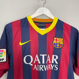 Shop 2013/14 BARCELONA MESSI #10 HOME SHIRT (S) NIKE, classic football shirts, vintage football shirts & retro soccer jerseys at Cult Kits