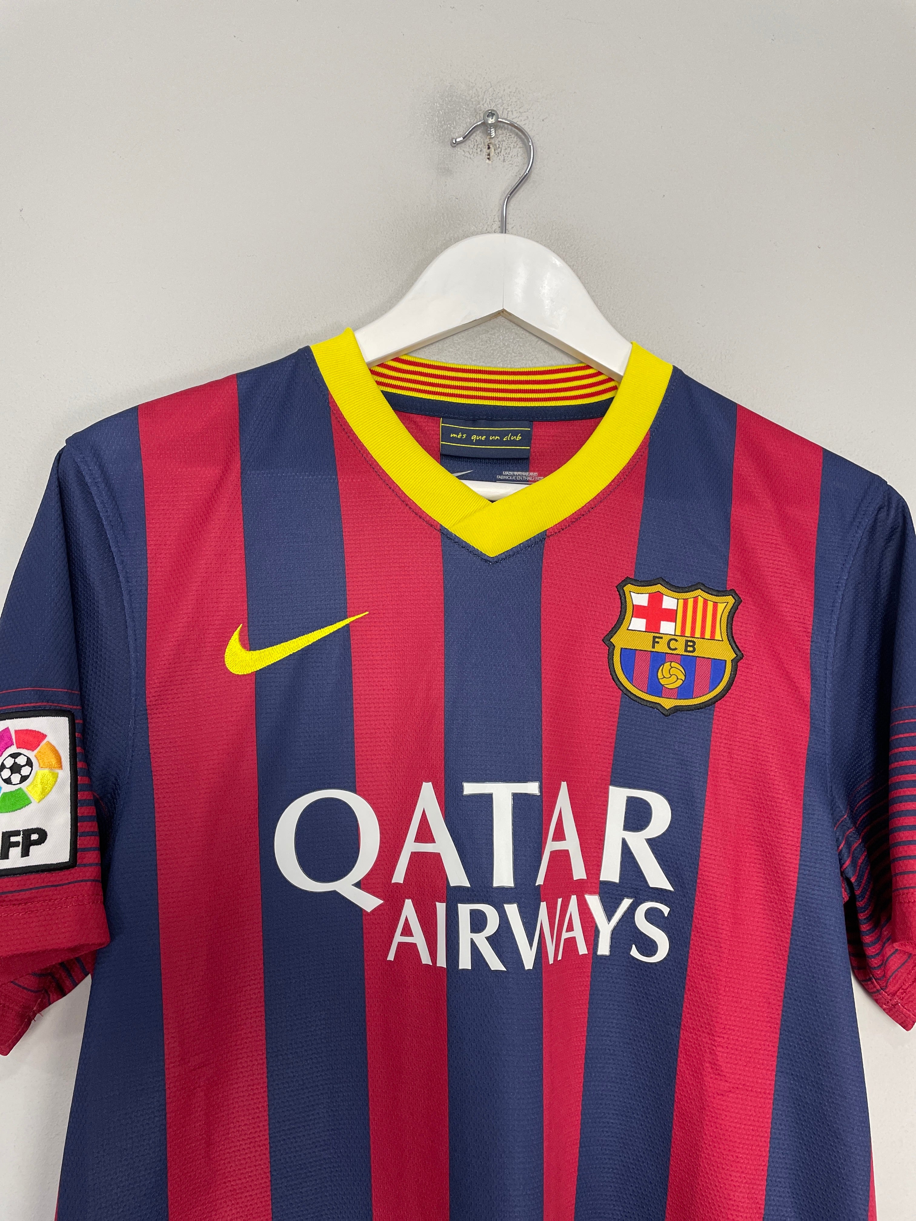 Shop 2013/14 BARCELONA MESSI #10 HOME SHIRT (S) NIKE, classic football shirts, vintage football shirts & retro soccer jerseys at Cult Kits