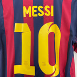 Shop 2013/14 BARCELONA MESSI #10 HOME SHIRT (S) NIKE, classic football shirts, vintage football shirts & retro soccer jerseys at Cult Kits