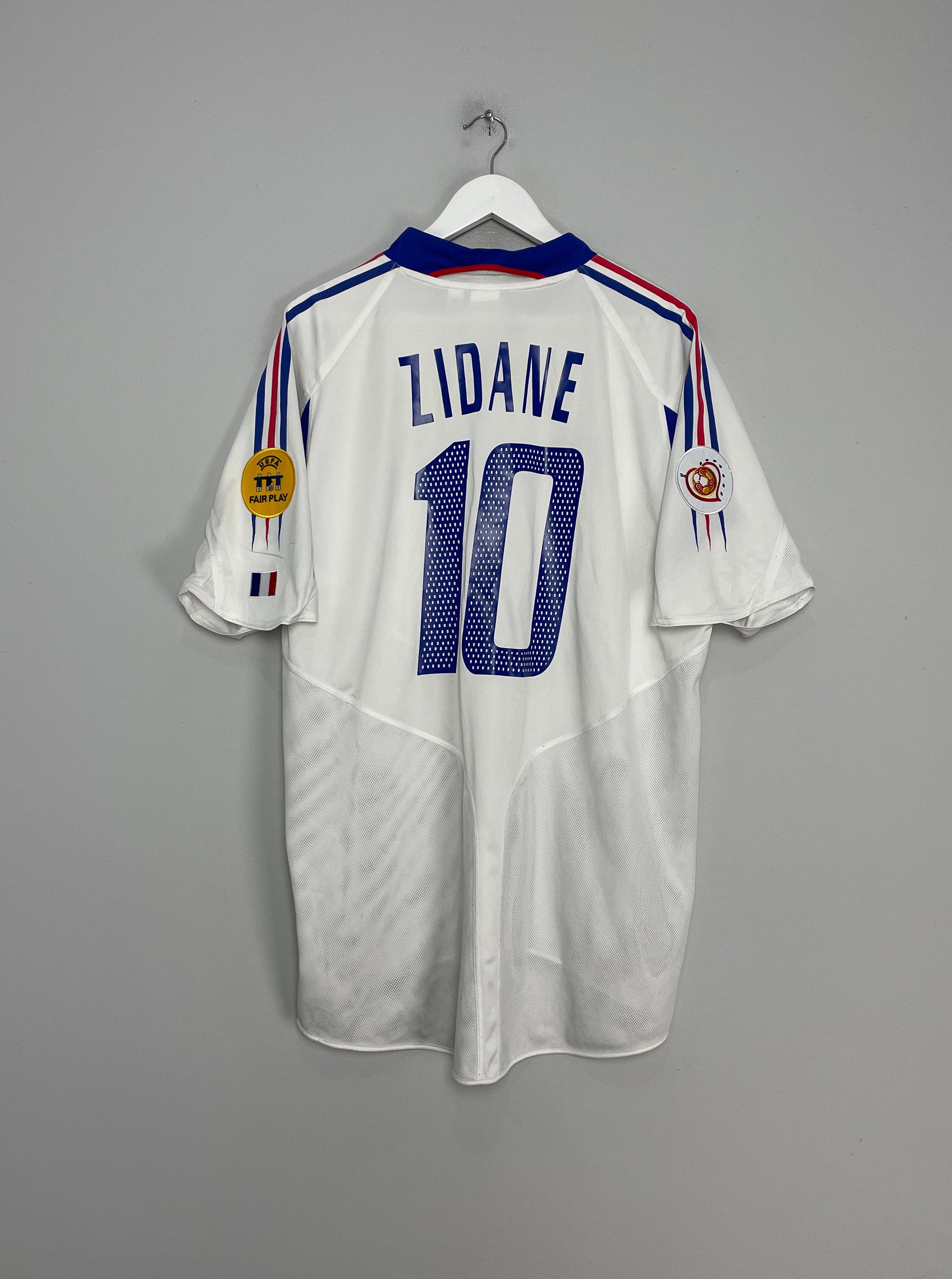 Shop 2004/06 FRANCE ZIDANE #10 AWAY SHIRT (XL) ADIDAS, classic football shirts, vintage football shirts & retro soccer jerseys at Cult Kits