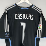 Shop 2006/07 REAL MADRID CASILLAS #1 GK SHIRT (L) ADIDAS, classic football shirts, vintage football shirts & retro soccer jerseys at Cult Kits