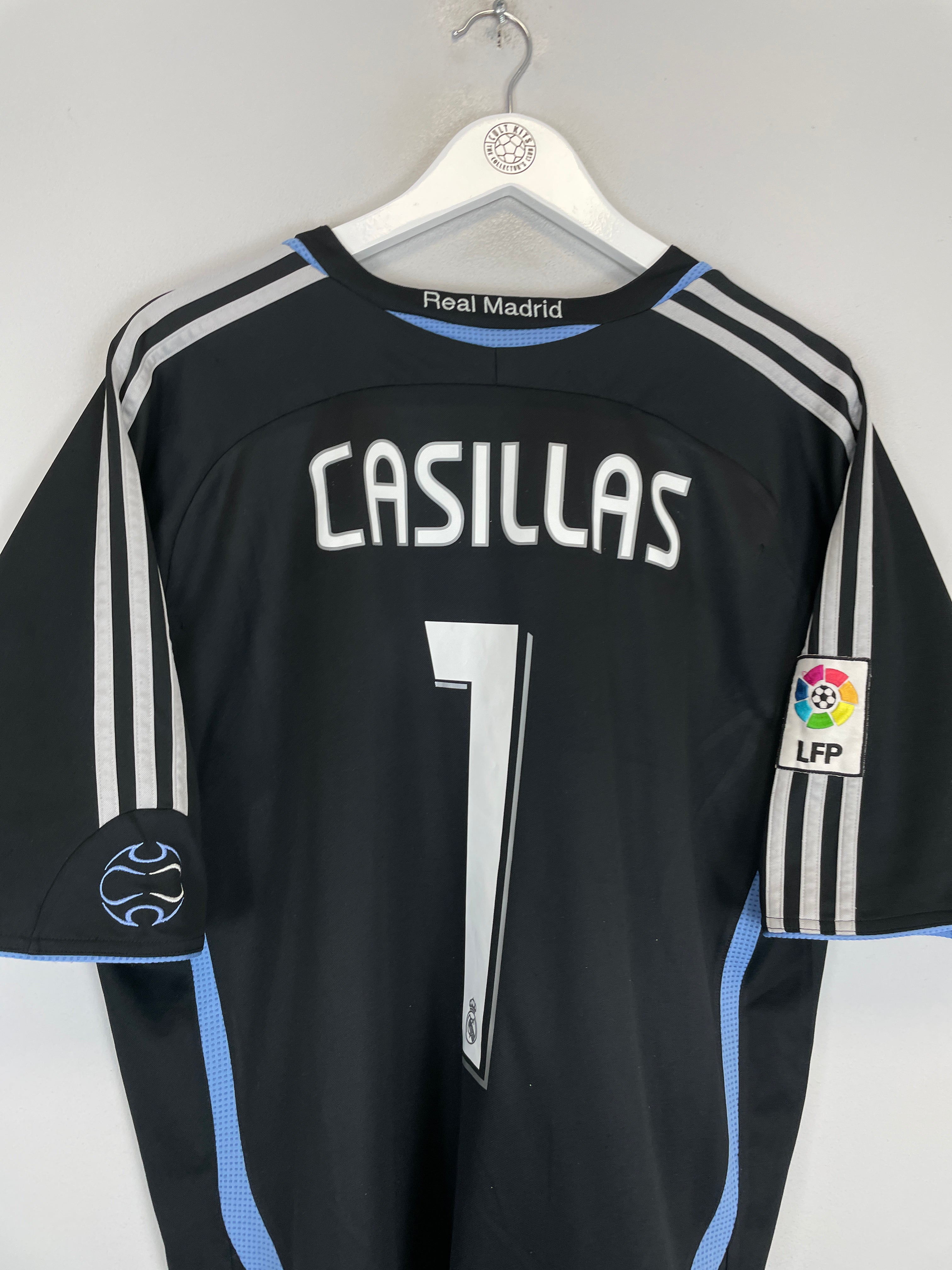 Shop 2006/07 REAL MADRID CASILLAS #1 GK SHIRT (L) ADIDAS, classic football shirts, vintage football shirts & retro soccer jerseys at Cult Kits