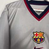 Shop 1998/01 BARCELONA #19 *PLAYER ISSUE* BNWT AWAY SHIRT (XL) NIKE, classic football shirts, vintage football shirts & retro soccer jerseys at Cult Kits