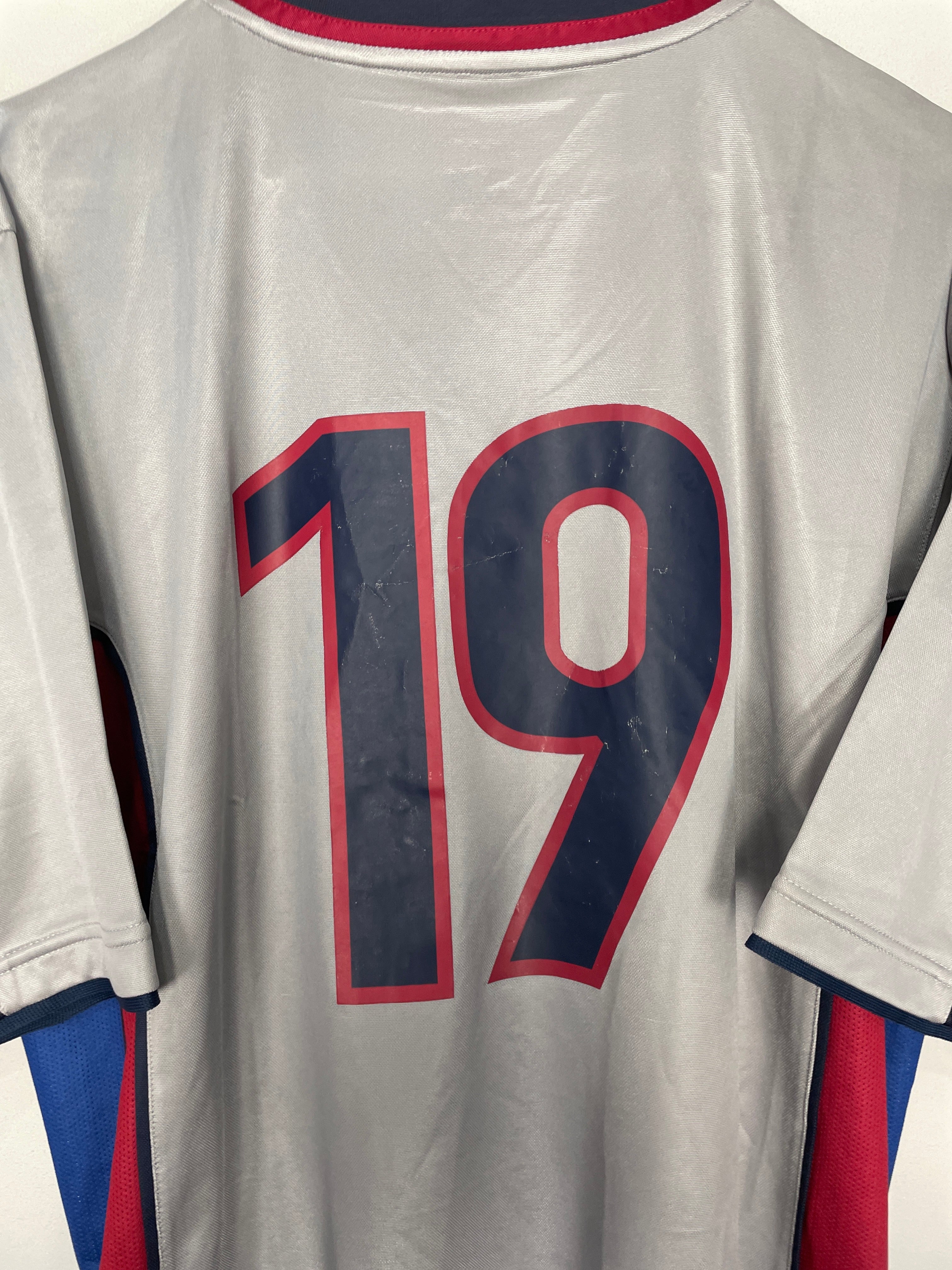 Shop 1998/01 BARCELONA #19 *PLAYER ISSUE* BNWT AWAY SHIRT (XL) NIKE, classic football shirts, vintage football shirts & retro soccer jerseys at Cult Kits