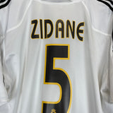 Shop 2004/05 REAL MADRID ZIDANE #5 HOME SHIRT (XL) ADIDAS, classic football shirts, vintage football shirts & retro soccer jerseys at Cult Kits
