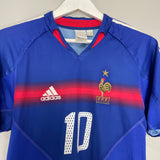 2004/06 FRANCE ZIDANE #10 HOME SHIRT (S) ADIDAS