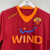 2011/12 ROMA DE ROSSI #16 L/S HOME SHIRT (XL) KAPPA