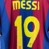 2007/08 BARCELONA MESSI #19 HOME SHIRT (XL) NIKE