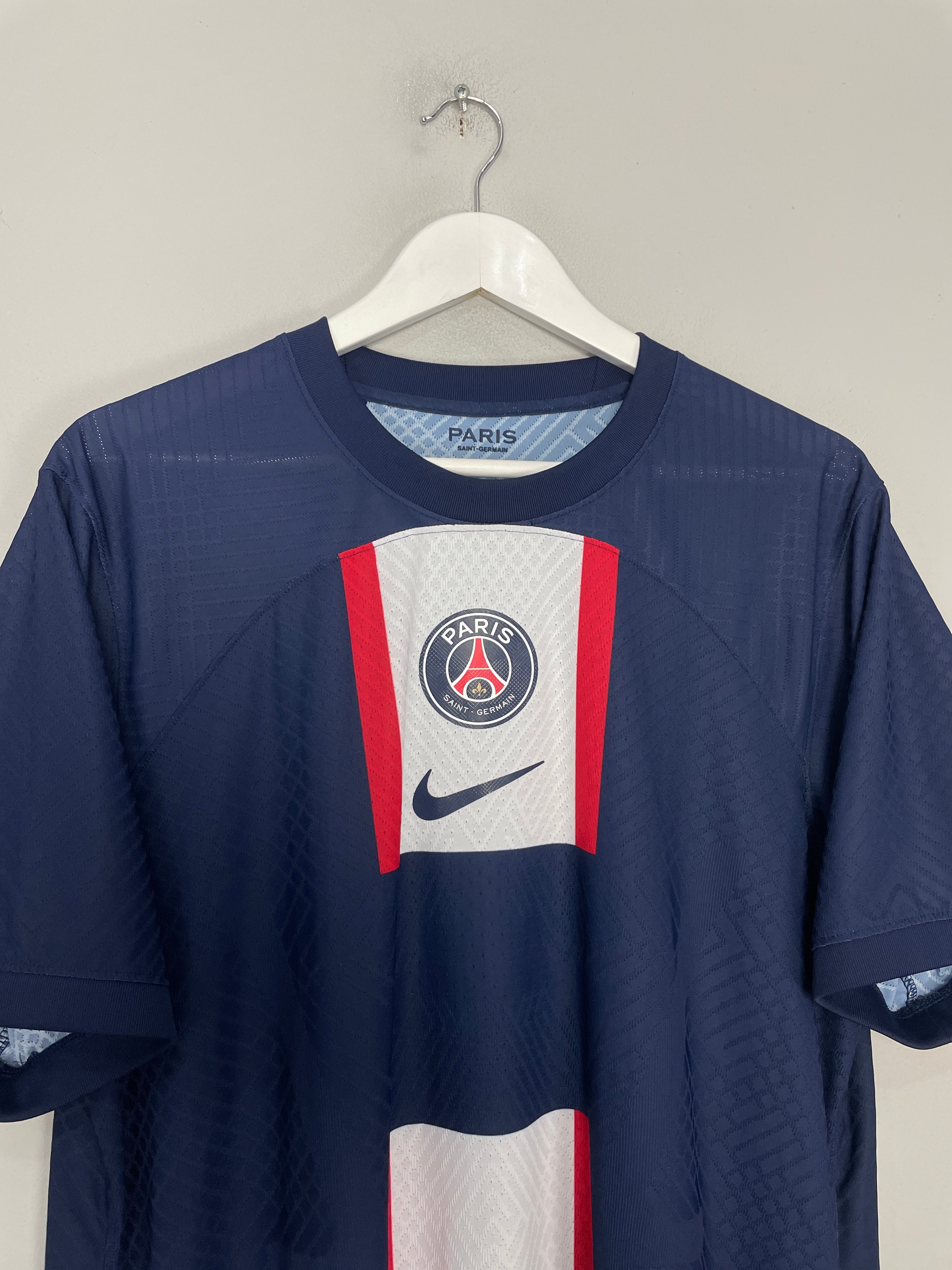 Shop 2022/23 PSG AUTHENTIC HOME SHIRT (XL) NIKE, classic football shirts, vintage football shirts & retro soccer jerseys at Cult Kits
