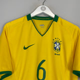 2008/09 BRAZIL #6 *PLAYER ISSUE* HOME SHIRT (L) NIKE