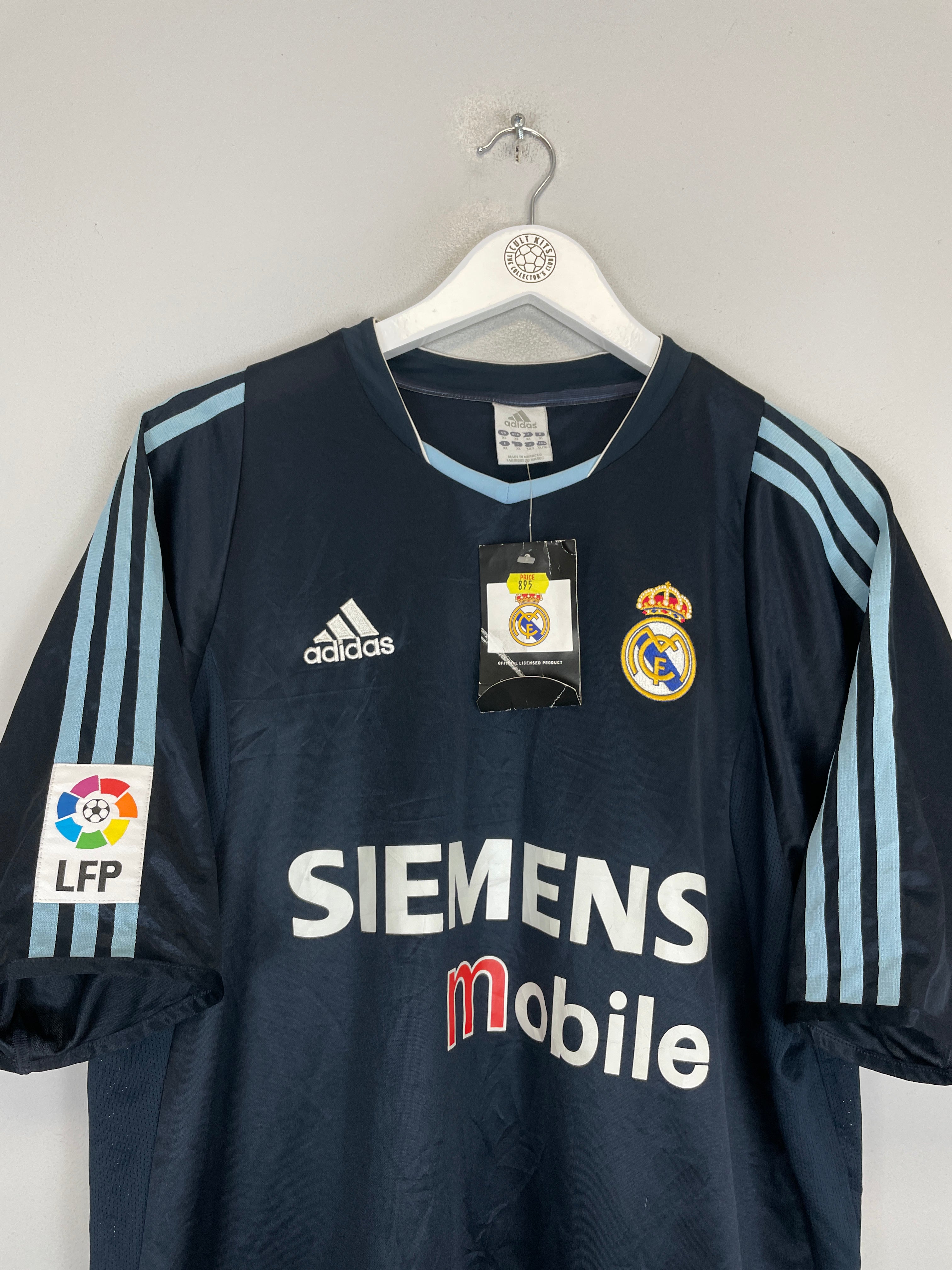 Shop 2003/04 REAL MADRID RONALDO #9 *BNWT* AWAY SHIRT (XL) ADIDAS, classic football shirts, vintage football shirts & retro soccer jerseys at Cult Kits