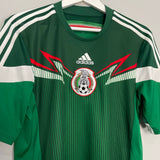 Shop 2014/15 MEXICO HOME SHIRT (M) ADIDAS, classic football shirts, vintage football shirts & retro soccer jerseys at Cult Kits