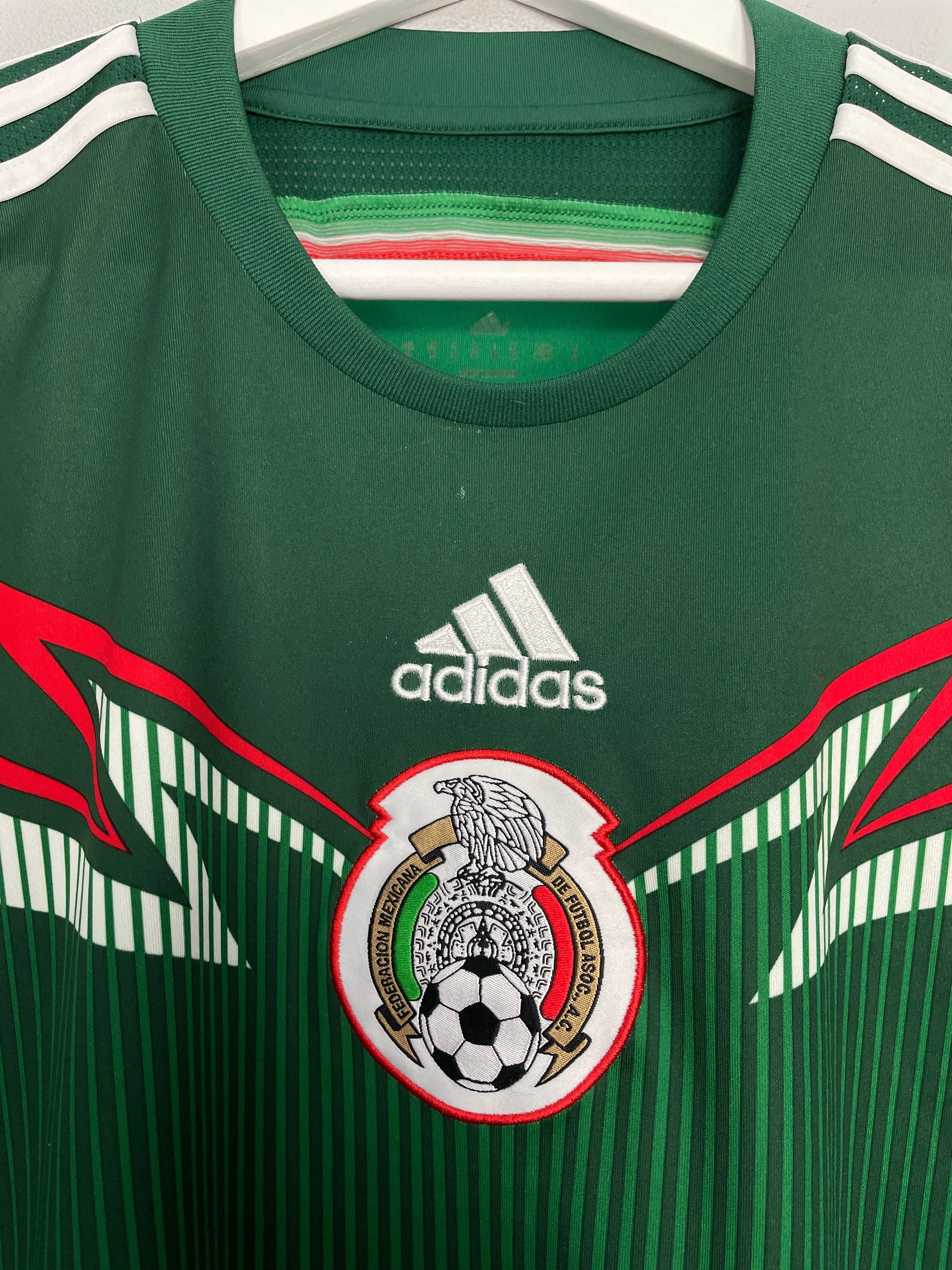 Shop 2014/15 MEXICO HOME SHIRT (M) ADIDAS, classic football shirts, vintage football shirts & retro soccer jerseys at Cult Kits