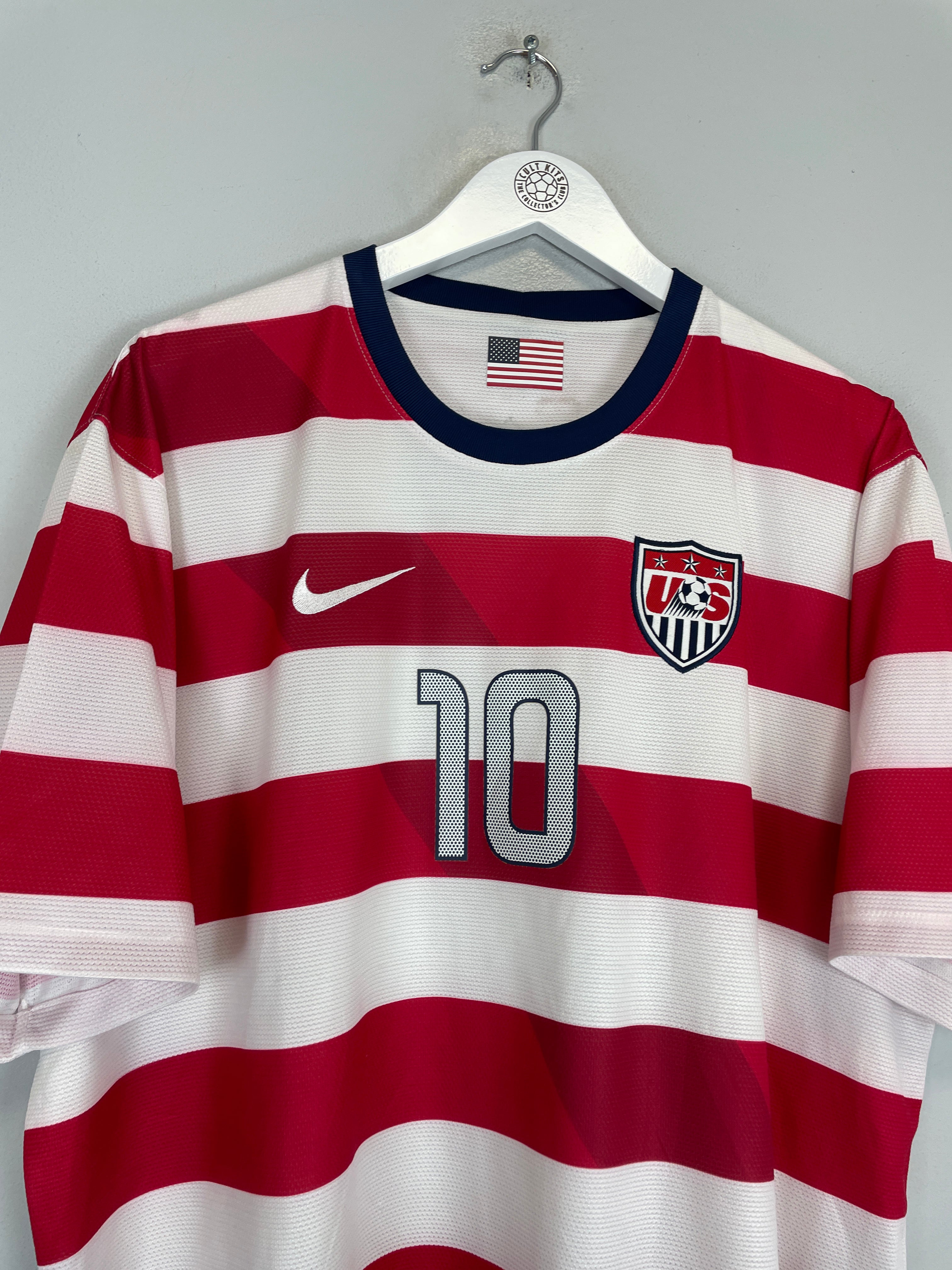 Shop 2012/13 USA DONOVAN #10 HOME SHIRT (XXL) NIKE, classic football shirts, vintage football shirts & retro soccer jerseys at Cult Kits