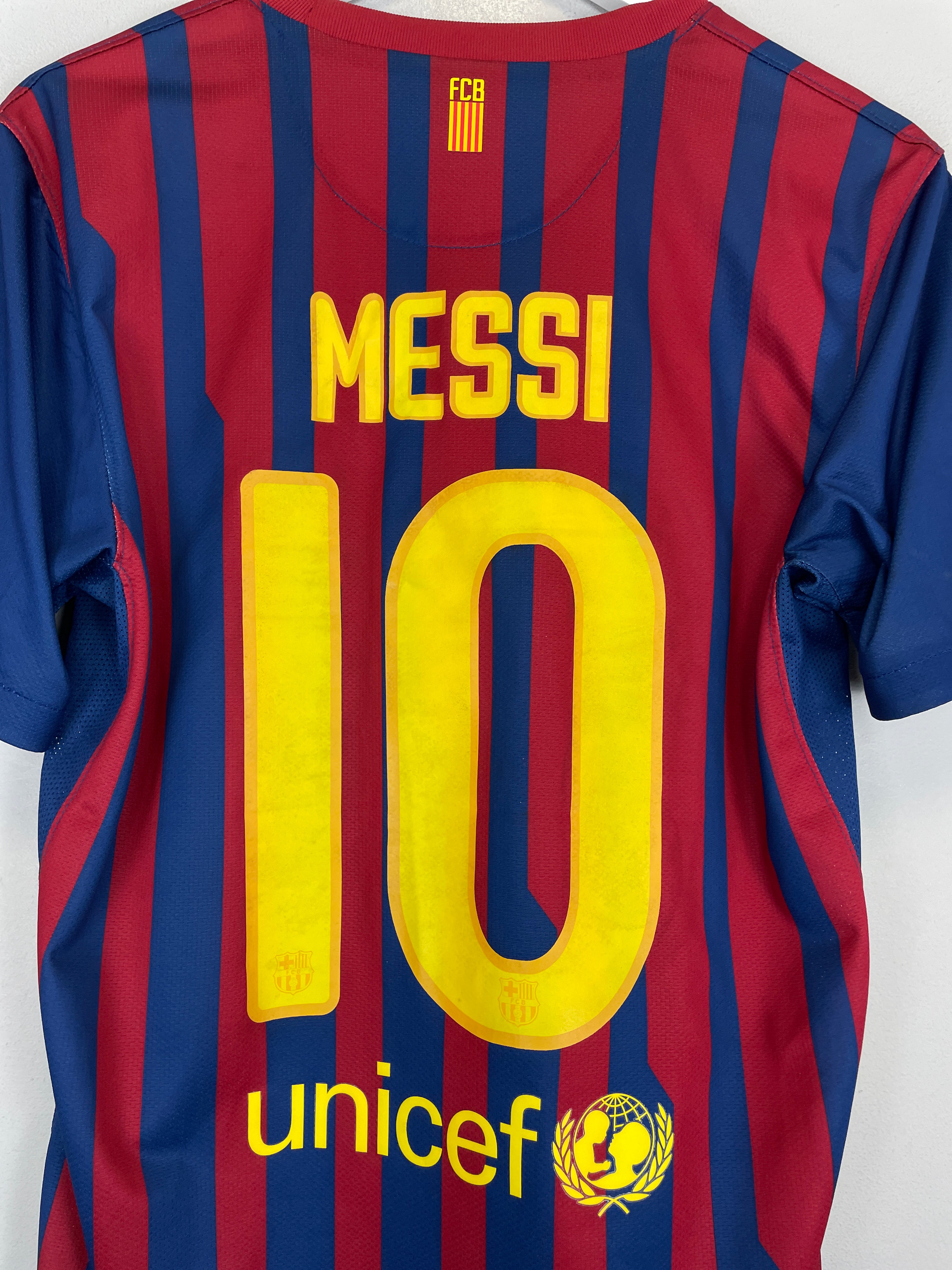Shop 2011/12 BARCELONA MESSI #10 C/L HOME SHIRT (S) NIKE, classic football shirts, vintage football shirts & retro soccer jerseys at Cult Kits