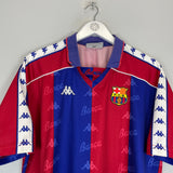 Shop 1992/95 BARCELONA HOME SHIRT (L) KAPPA, classic football shirts, vintage football shirts & retro soccer jerseys at Cult Kits