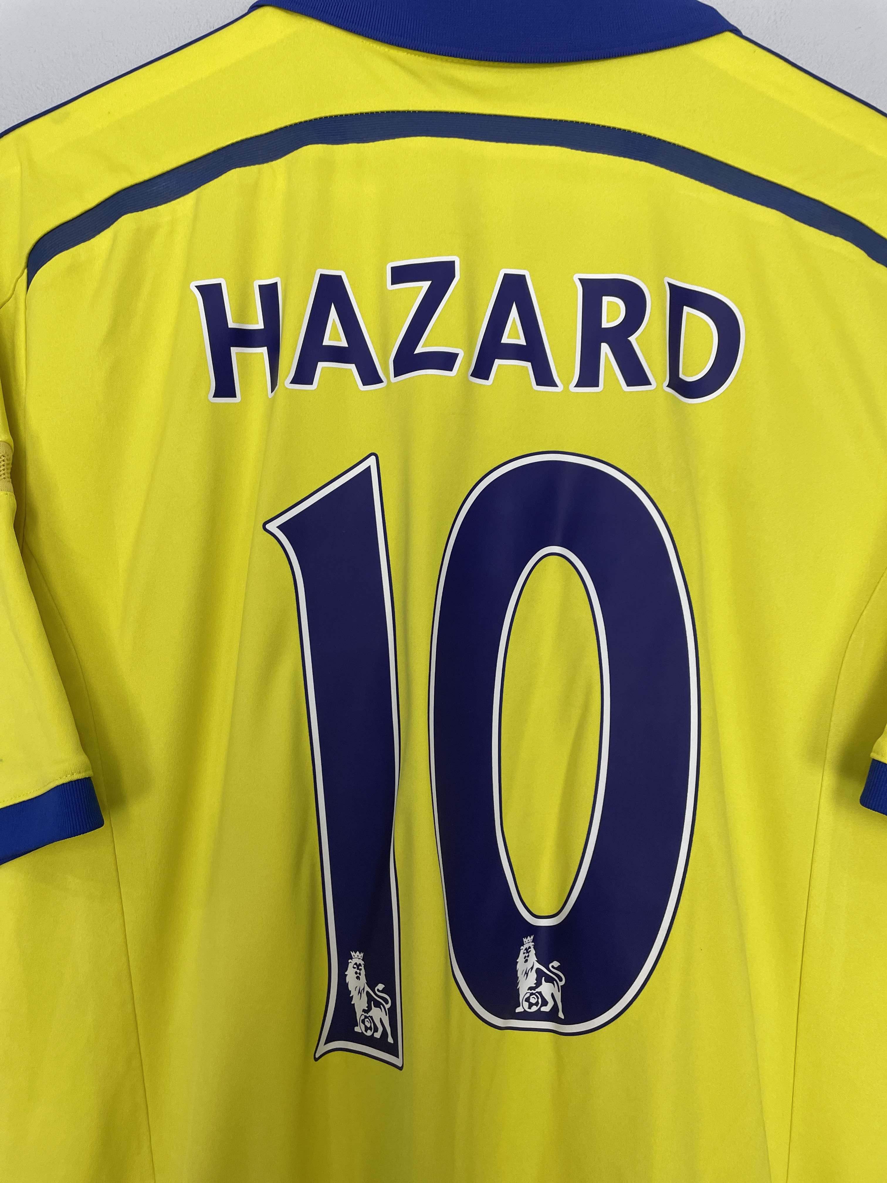 Shop 2014/15 CHELSEA HAZARD #10 AWAY SHIRT (L) ADIDAS, classic football shirts, vintage football shirts & retro soccer jerseys at Cult Kits