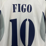 Shop 2000/01 REAL MADRID FIGO #10 HOME SHIRT (S) ADIDAS, classic football shirts, vintage football shirts & retro soccer jerseys at Cult Kits