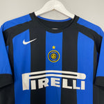 Shop 2004/05 INTER MILAN ADRIANO #10 HOME SHIRT (S) NIKE, classic football shirts, vintage football shirts & retro soccer jerseys at Cult Kits