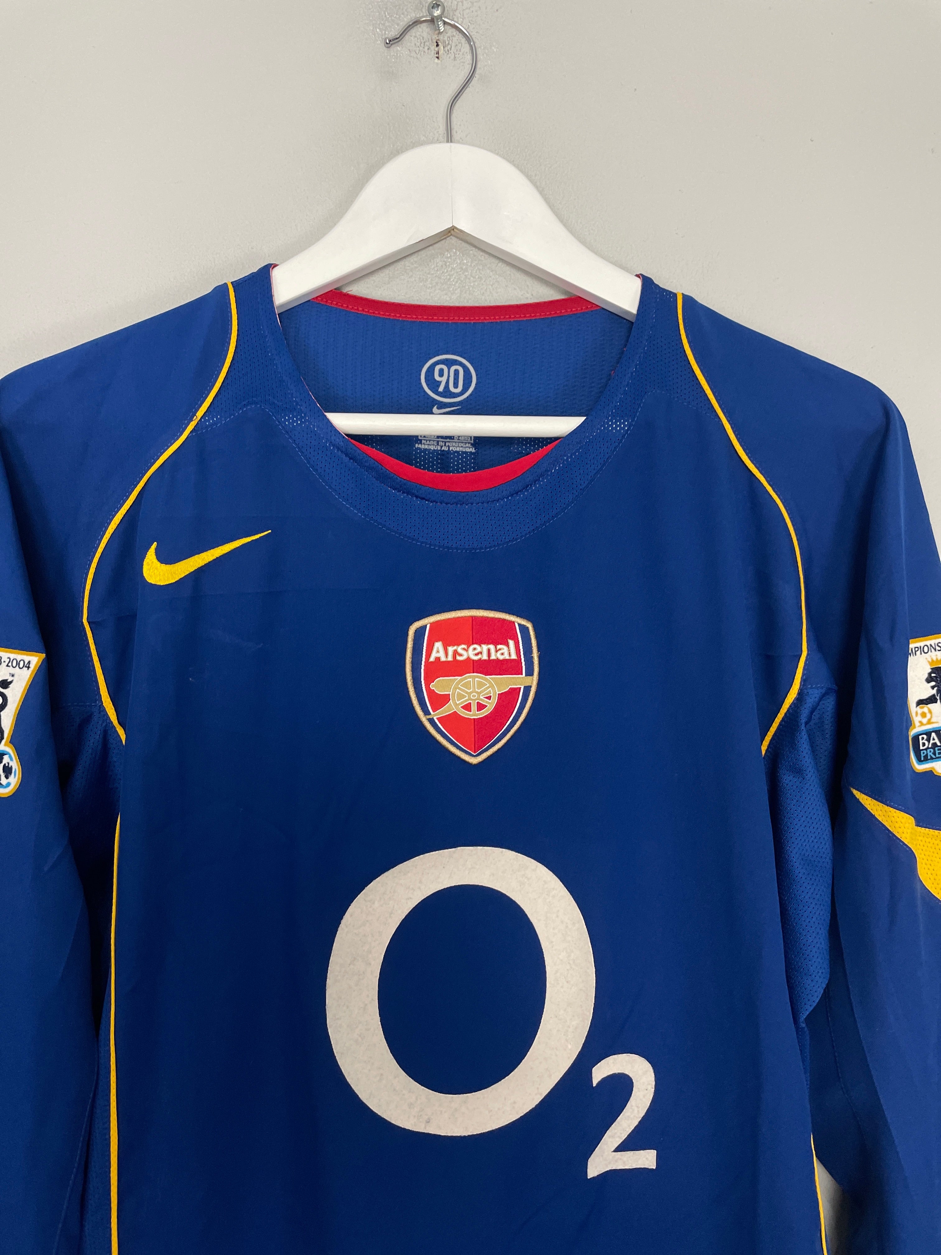 Shop 2004/05 ARSENAL V.PERSIE #11 L/S AWAY SHIRT (M) NIKE, classic football shirts, vintage football shirts & retro soccer jerseys at Cult Kits