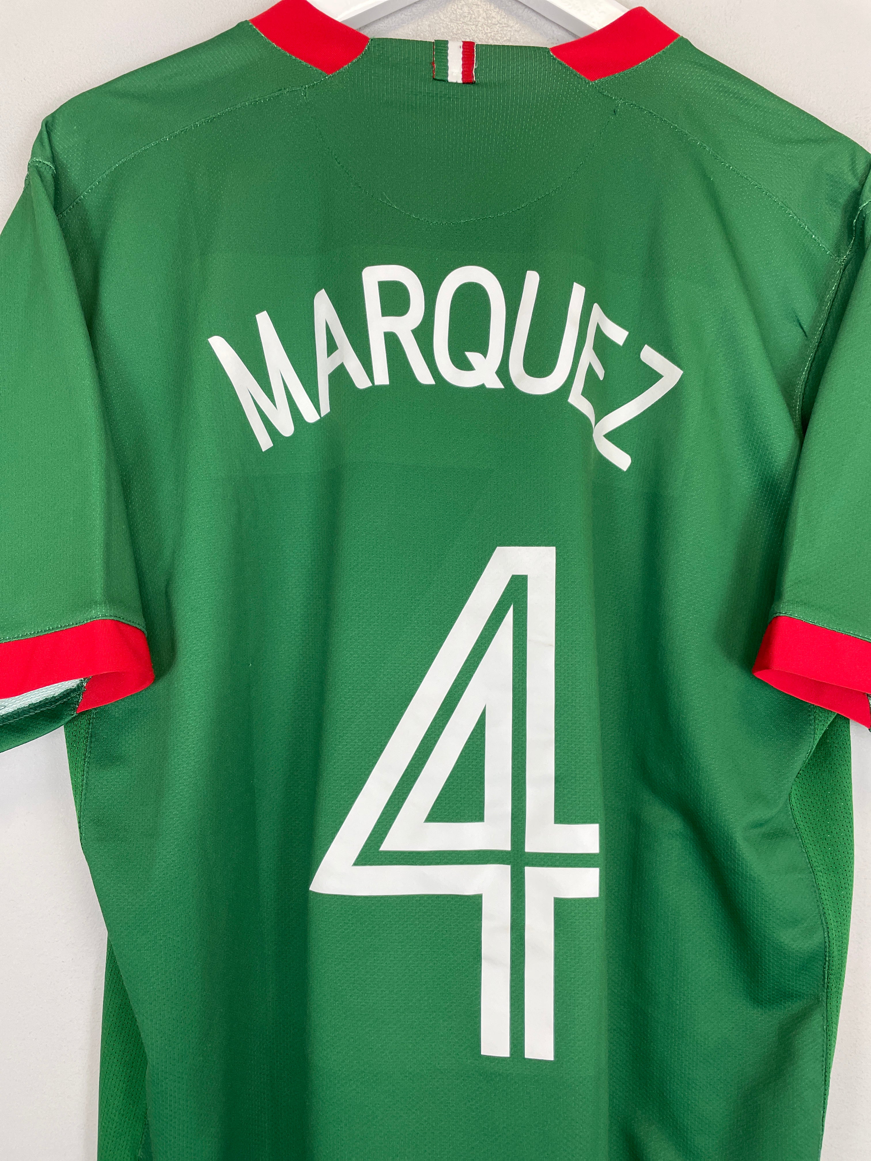 Shop 2006 MEXICO R.MARQUEZ #4 HOME SHIRT (L) NIKE, classic football shirts, vintage football shirts & retro soccer jerseys at Cult Kits