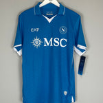 Shop 2024/25 NAPOLI MCTOMINAY #8 *BNWT* HOME SHIRT (M) EA7, classic football shirts, vintage football shirts & retro soccer jerseys at Cult Kits