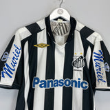 Shop 2005 SANTOS AWAY SHIRT (L) UMBRO, classic football shirts, vintage football shirts & retro soccer jerseys at Cult Kits