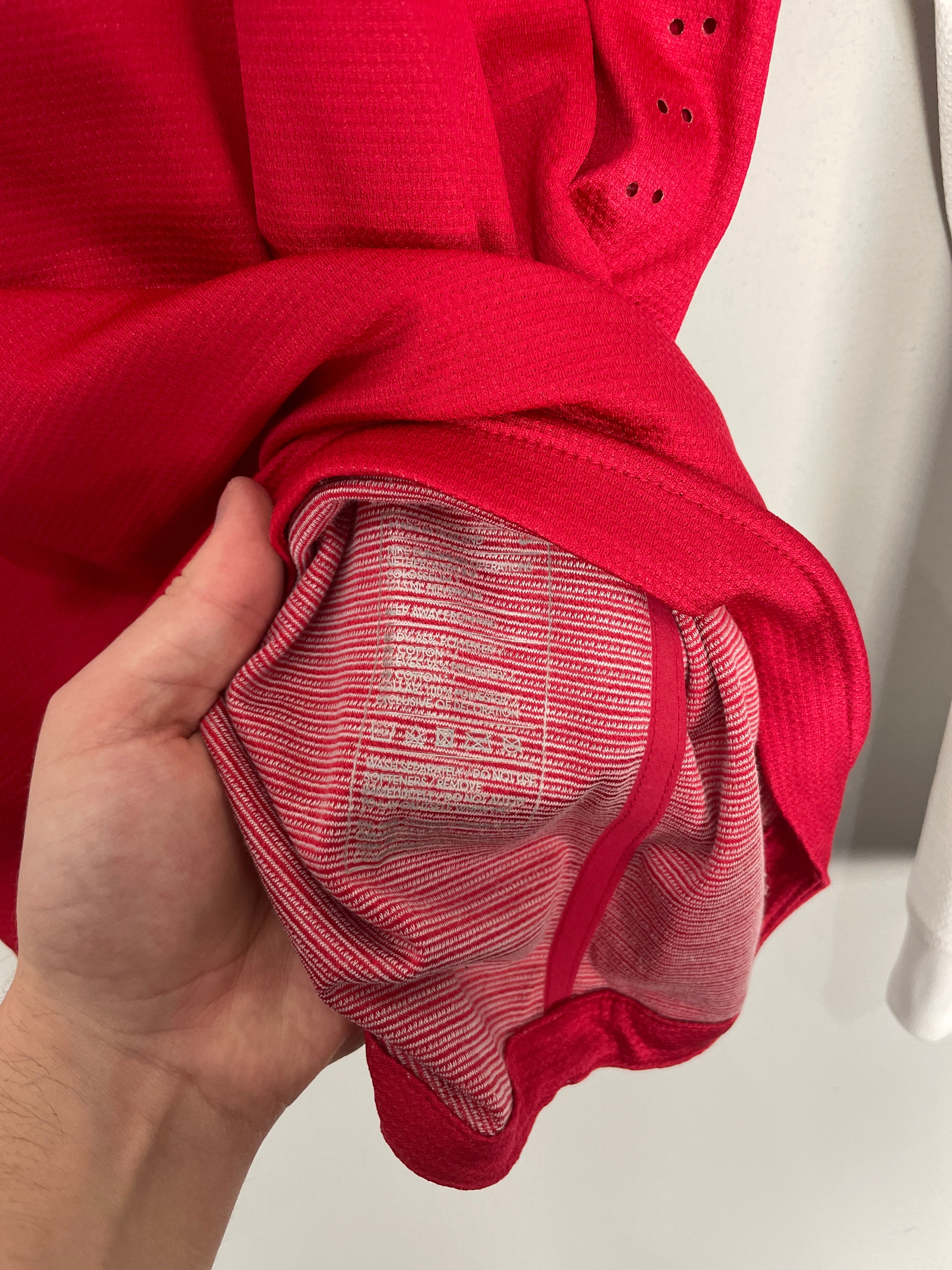 Shop 2012/14 ARSENAL MERTESACKER #4 *PLAYER ISSUE* HOME SHIRT (M) NIKE, classic football shirts, vintage football shirts & retro soccer jerseys at Cult Kits