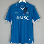 Shop 2024/25 NAPOLI MCTOMINAY #8 *BNWT* HOME SHIRT (XL) EA7, classic football shirts, vintage football shirts & retro soccer jerseys at Cult Kits