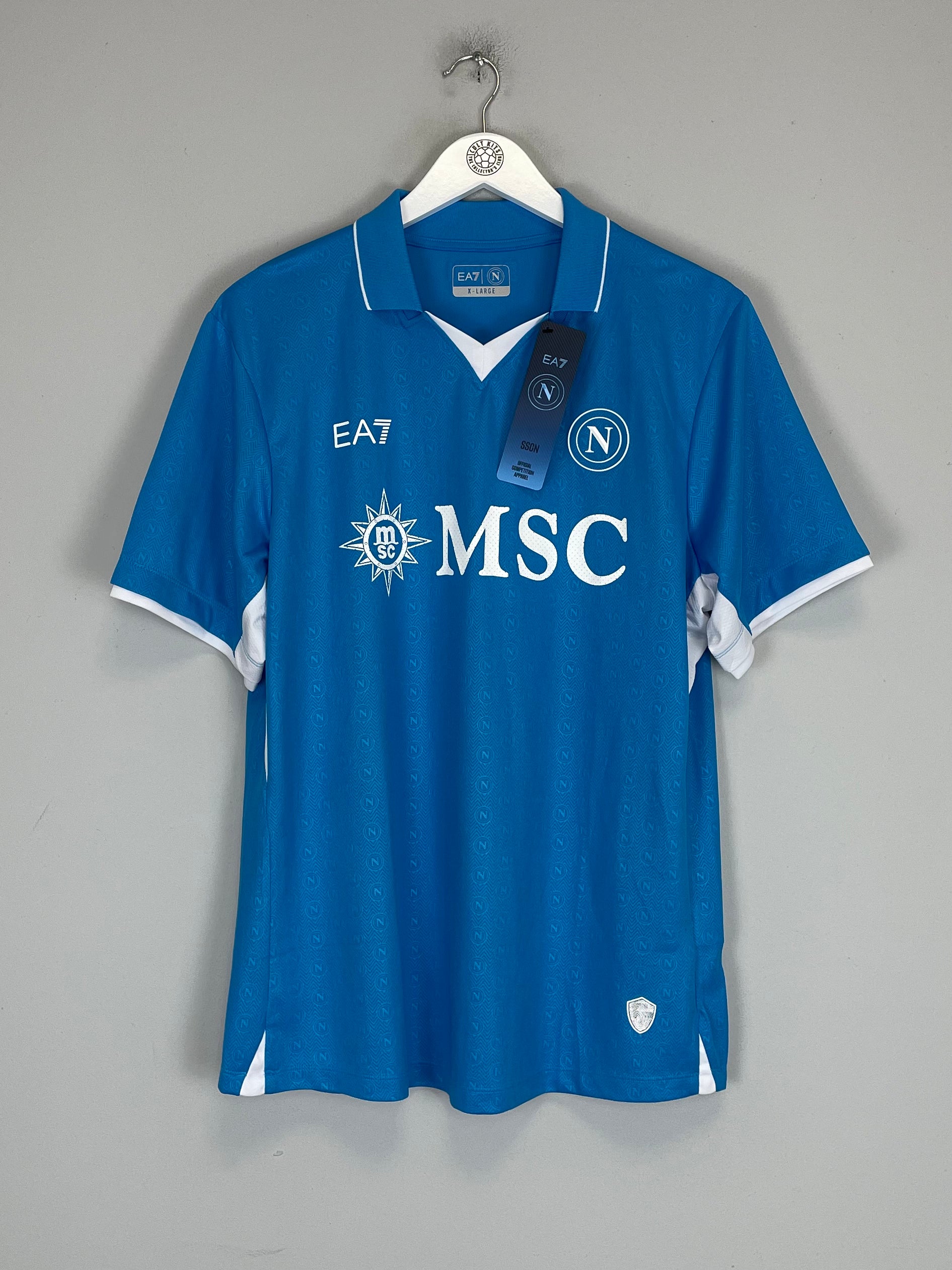 Shop 2024/25 NAPOLI MCTOMINAY #8 *BNWT* HOME SHIRT (XL) EA7, classic football shirts, vintage football shirts & retro soccer jerseys at Cult Kits