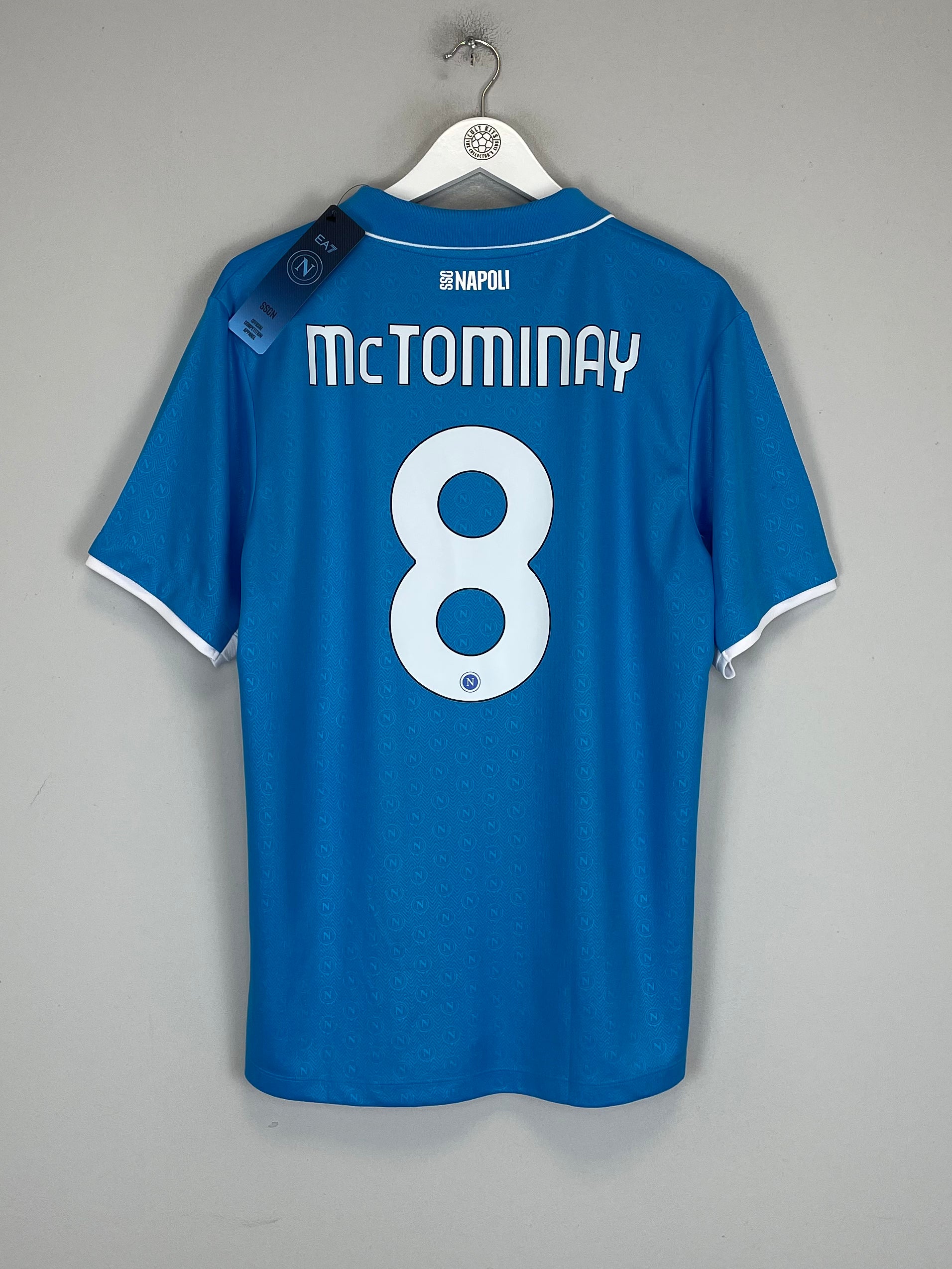 Shop 2024/25 NAPOLI MCTOMINAY #8 *BNWT* HOME SHIRT (XL) EA7, classic football shirts, vintage football shirts & retro soccer jerseys at Cult Kits