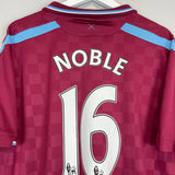 2009/10 WEST HAM NOBLE #16 HOME SHIRT (M) UMBRO