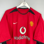 Shop 2002/04 MANCHESTER UNITED RONALDO #7 HOME SHIRT (XL) NIKE, classic football shirts, vintage football shirts & retro soccer jerseys at Cult Kits