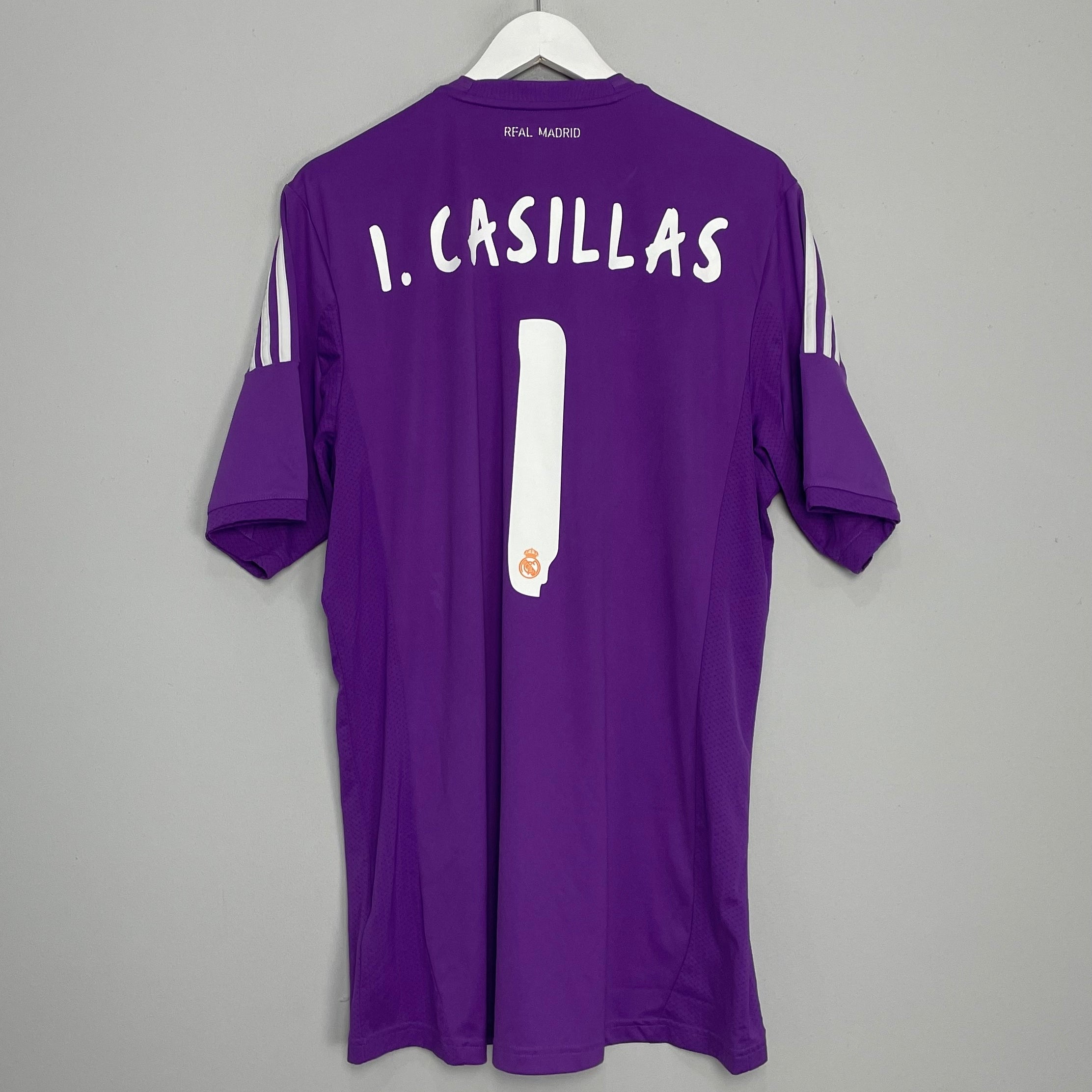 Shop 2013/14 REAL MADRID I.CASILLAS #1 GK SHIRT (XL) ADIDAS, classic football shirts, vintage football shirts & retro soccer jerseys at Cult Kits