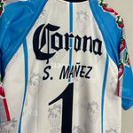 Shop 2000/01 CD IRAPUATO S. MANEZ #1 *BNWT* GK SHIRT (XL) GARCIS, classic football shirts, vintage football shirts & retro soccer jerseys at Cult Kits